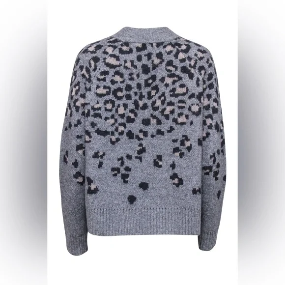 Rag & Bone - Grey Leopard Print Wool Blend Sweater
Sz S - Picture 9 of 13
